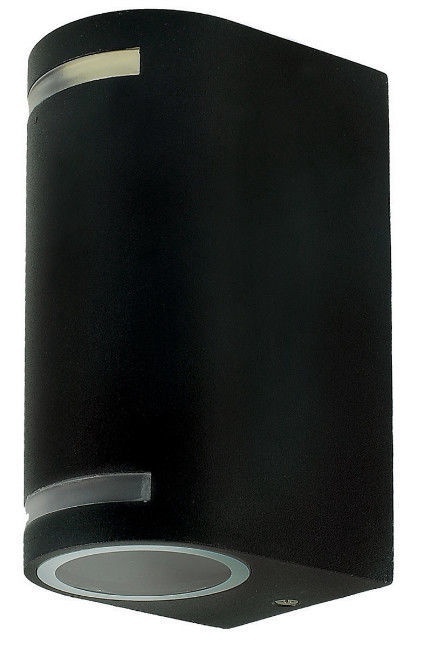 LED updown wandlamp voor buiten - zwart 90 x 150mm - GU10 - 1902UPDOWNZWART