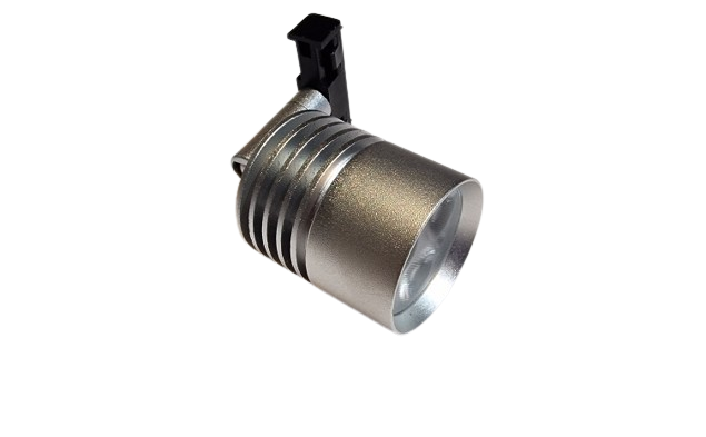 LED Vitrine Spot Fixed 3 watt 2700 kelvin Extra Warm Wit - zilver