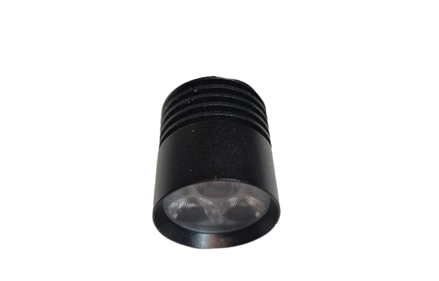 LED Vitrine Fixed 3 watt 2700 kelvin Extra Warm Wit - zwart