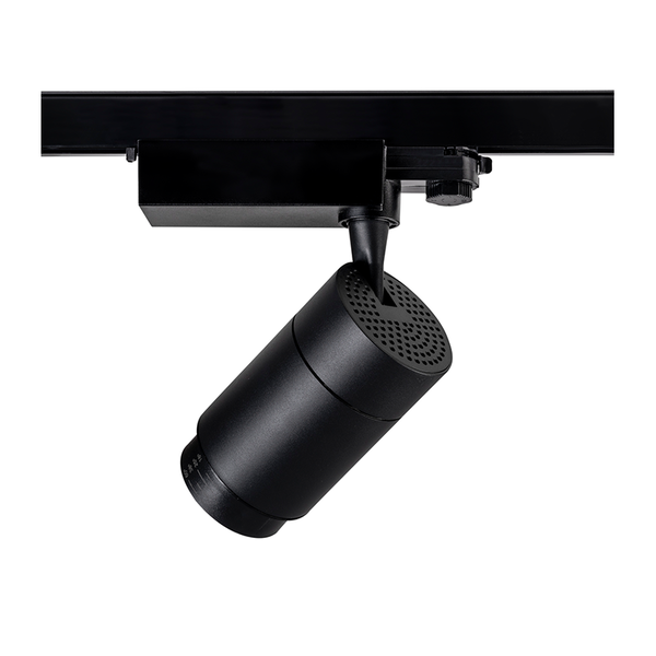 3-fase dimbare rail spot 3000k instelbare graden bundel zwart 30W 15-60°