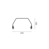 HIGH BAY montagebeugel plafond 200 watt high bay