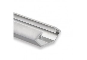 PO23V2 LED hoekprofiel - Geanodiseerd aluminium - afdekking naar keuze