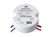 Wandcontactdoos Mini LED driver 30 watt 12 volt 2,5 Ampère – IP67 waterdicht – AF3012Y