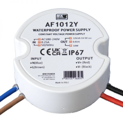 Wandcontactdoos Mini LED driver 10 watt 24 volt 0,25 Ampère – IP67 waterdicht – AF1024Y