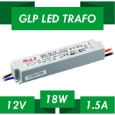 LED driver 18 watt 12 volt 1,5 Ampère - IP67 waterdicht - 5902135147405 - GLP GPV-18-12