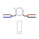 Wandcontactdoos Mini LED driver 30 watt 24 volt 1,25 Ampère – IP67 waterdicht – AF3024Y