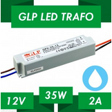 LED driver 35 watt 12 volt 3 Ampère – IP67 waterdicht – 5901885203980 - GLP GPV-35-12