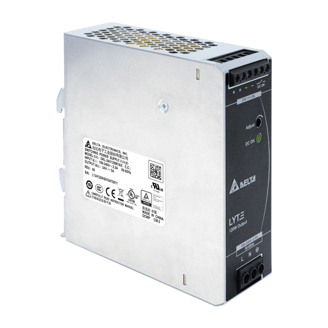 DIN Rail LED driver 120 watt 24 volt 5 Ampère - IP20 - DRL-24V120W1EN