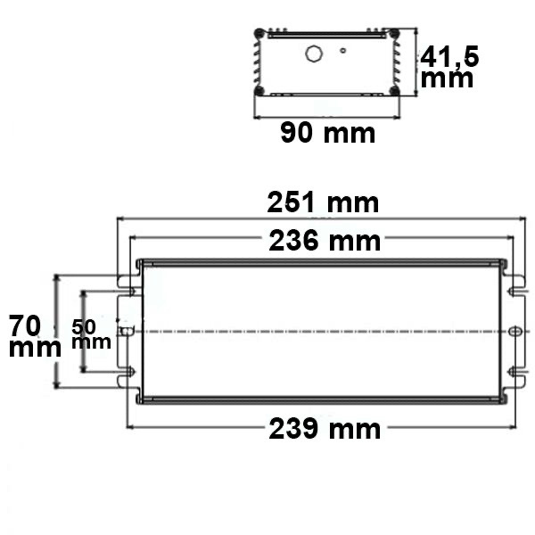 Dimbare 48 volt LED voeding 400 Watt IP67 - 0 -10 volt dimbaar