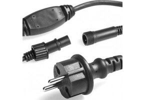 Waterdichte stroomkabel 1,5 meter kerstverlichting voor PRO kerstverlichting