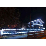 Knipperende kerstverlichting 100 LED 5 meter wit 5 koppelbaar