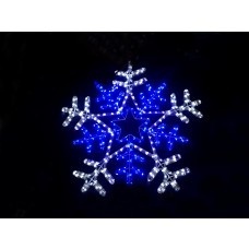 LED sneeuwvlokken verlichting koud wit & blauw 9 meter LED lampjes - waterdicht