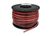 LED strip aansluitkabel 2-polig, YZWL 2×0,75mm - 100 meter rol - zwart rood
