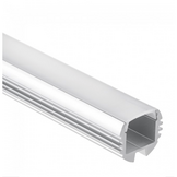 Rond LED strip profiel 2 meter met cover 18,73 mm x 15,32 mm 09.1ALU