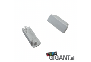 Eindkap zonder kabeldoorvoer - 09WIT