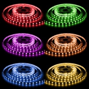 24 volt 19,2 watt Zigbee LED strip RGB + Warm Wit 300 led 5 meter PRO SET