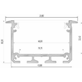 XXL LED strip profiel met opaal cover 43,00 x 30,0 mm - XL30ALU