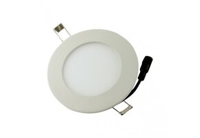 230V inbouwspot 6W warm wit rond