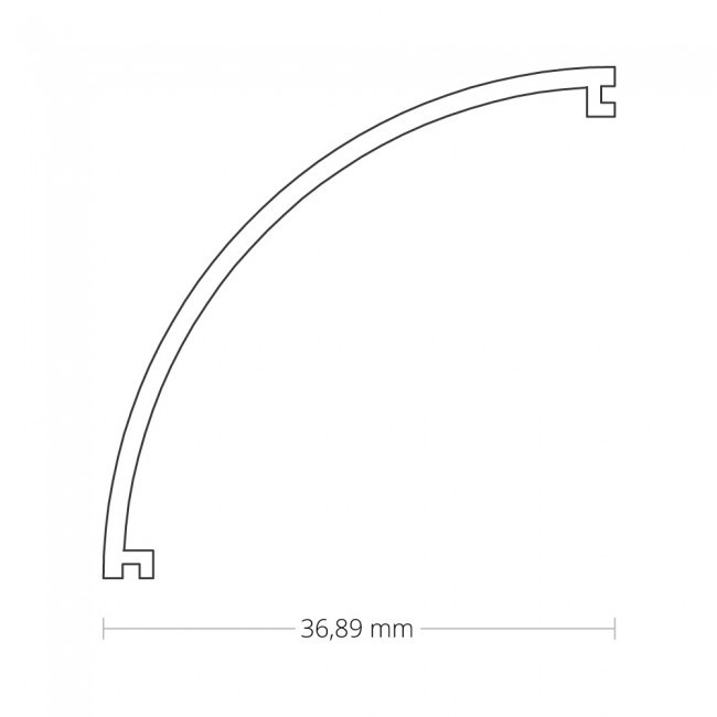 LED hoekprofiel 2 meter met afdekking 40,10 mm x 40,10 mm - CXL19.03ALU