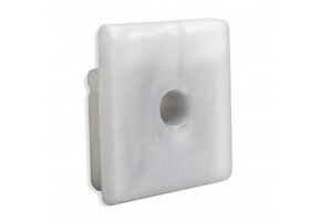 Siliconen eindkap voor LED strip profiel met kabeldoorvoer 18ALU, 18WIT, 18ZWART - GRIJS