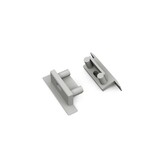 BEGTIN12 J/S eindkap met kabeldoorvoer - Geanodiseerd aluminium