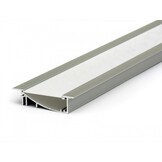 LED inbouw profiel 2 meter inclusief opaal / melkwit 53 mm x 13,5 mm F8ALU