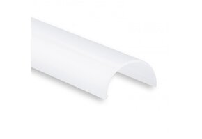 Buigbaar LED strip profiel 2 meter met half ronde opaal cover 14ALU - 2 mm x 14,4 mm