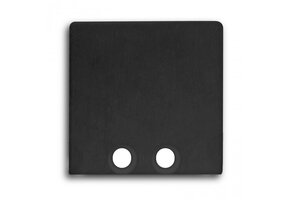 Eindkap voor LED strip profiel zonder kabeldoorvoer 18ZWART