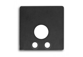 Eindkap voor LED strip profiel met kabeldoorvoer 18ZWART