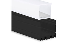 Waterdicht LED strip profiel 2 meter 15 mm x 19,02 mm - 18.1ZWART.H20