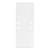 2 x LED strip profiel eindkappen - UpDown01Wit