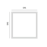 LED paneel - Natuurlijk wit - 4000 kelvin - 60x60 cm