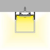 LED strip profiel 2 meter met cover 33,40 mm x 33,40 mm - PN33ALU.C3 - 2 meter