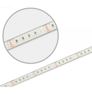 PRO waterdichte RGB LED strip 12W 1160LM 120LD p/m IP67 24vdc - 10 meter