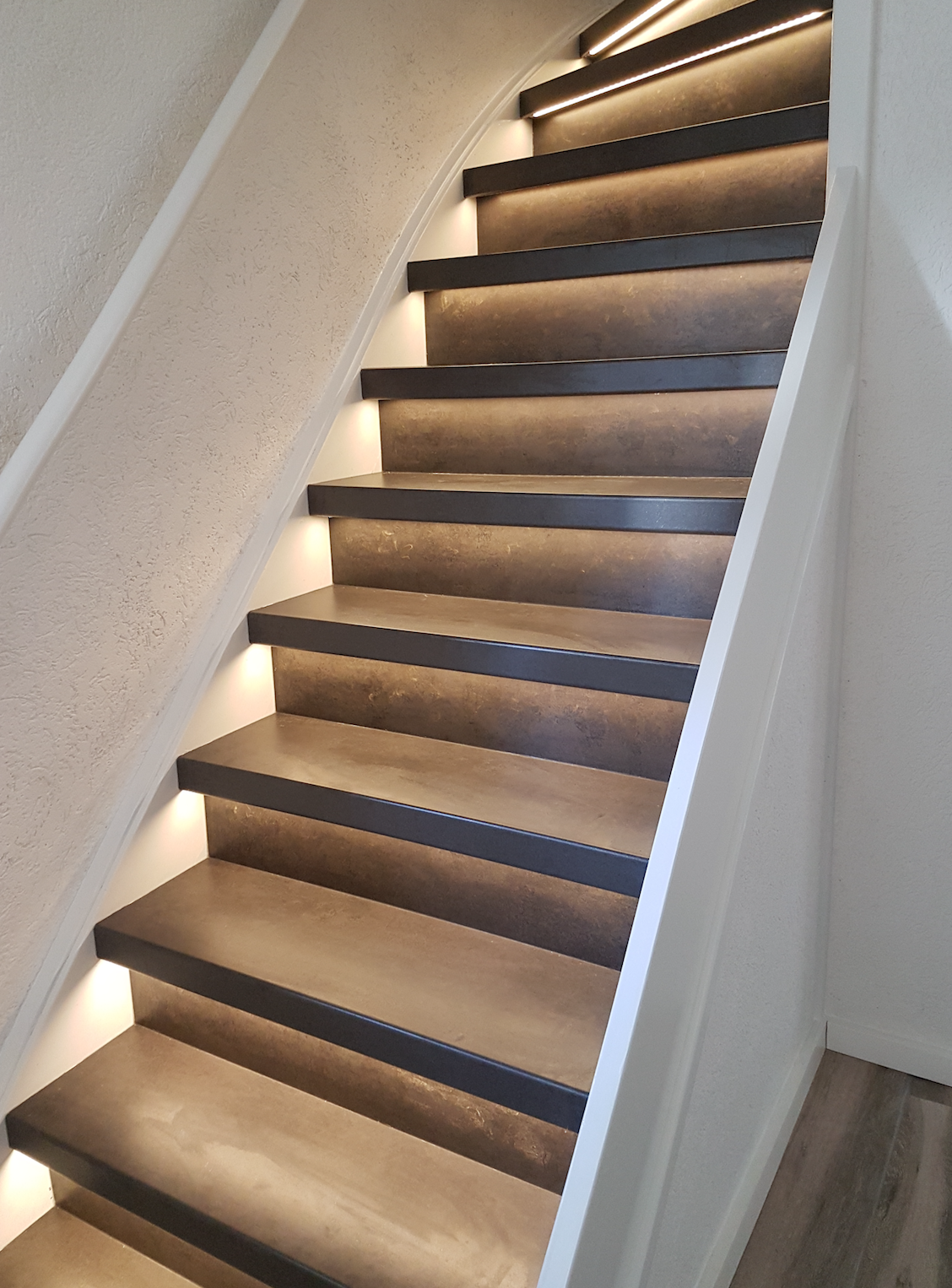 LED strip traptrede verlichting - max 15 treden - warm wit