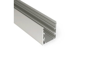 LED XXL profiel 3 meter met cover 53 mm x 53 mm - XL53ALU