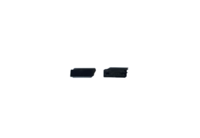 XL24ZWART LED strip profiel eindkap zonder kabeldoorvoer