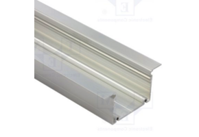 Verzonken LED strip profiel 2 meter met cover 77 mm x 36 mm - XL70ALU