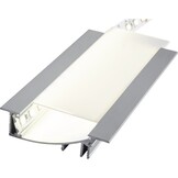 Wit Verzonken LED strip profiel 4 meter 53 mm x 13,5 mm F8WIT