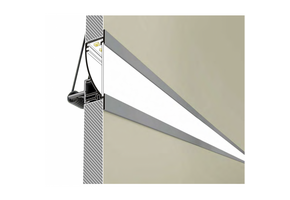 FLAT8 H/UX LED profiel - Geanodiseerd aluminium - afdekking naar keuze