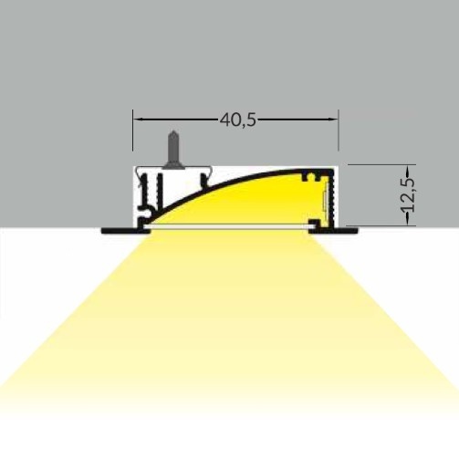 FLAT8 H/UX LED profiel 3 meter - 8 mm hoog - Geanodiseerd aluminium