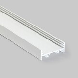 PN4 breed LED opbouwprofiel - Wit - afdekking naar keuze