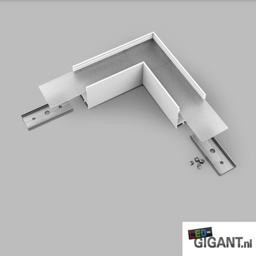 LED strip profiel hoekverbinding 90 graden t.b.v. VARIO30-02 ACDE-9/TY - afdekking naar keuze