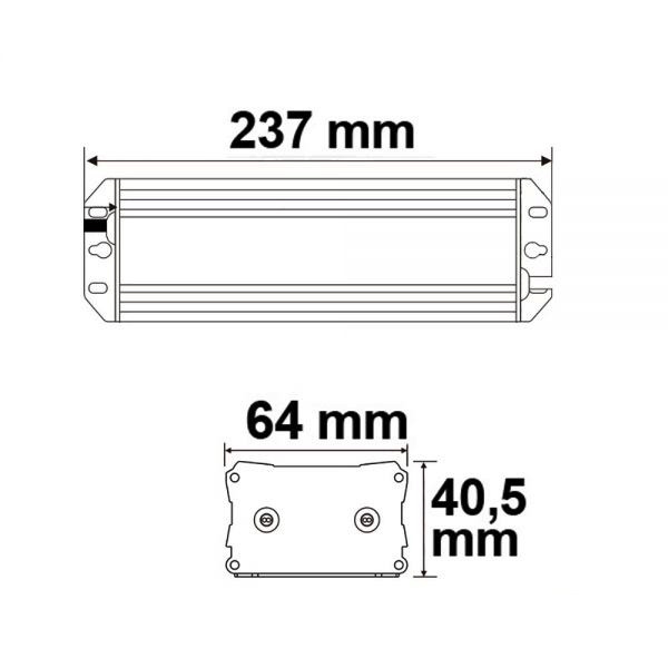 LED voeding 24v 100w fase afsnijding dimbaar - IP67