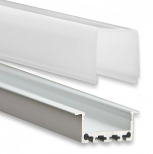 Sample LED strip profiel PN5-ALU - afdekking naar keuze