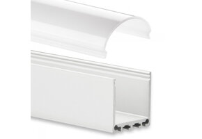 Sample LED strip profiel PN6V2-WIT - afdekking naar keuze