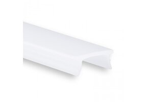 Extra 6 meter Losse LED strip profiel cover - Opaal - SLIM08ALU / SLIM08ZWART