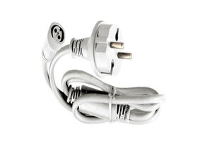 Waterdichte stroomkabel 1,5 meter kerstverlichting voor witte PRO kerstverlichting IP44 - WIT