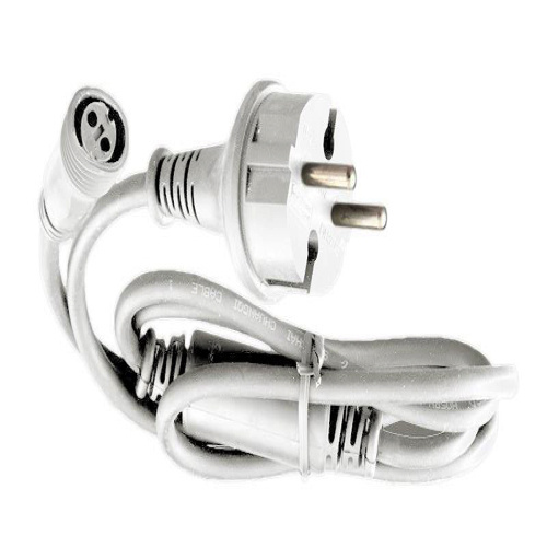Waterdichte stroomkabel 1,5 meter kerstverlichting voor witte PRO kerstverlichting IP44 - WIT