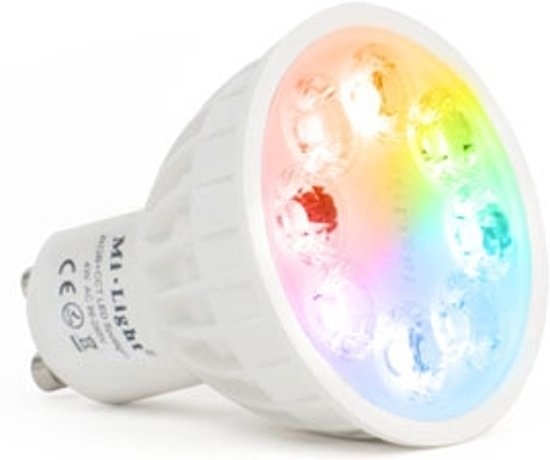 Instelbare GU10 LED Spot RGB+CCT (RGBCCT & 2700K-6500K)